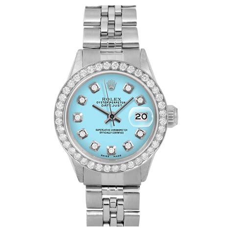 rolex acquamarina donna